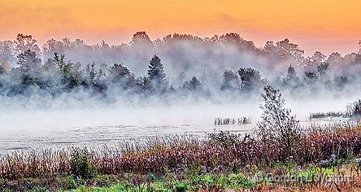 Misty Rideau Canal At Sunrise_P1190353-5.jpg - Photographed along the Rideau Canal Waterway near Smiths Falls, Ontario, Canada.